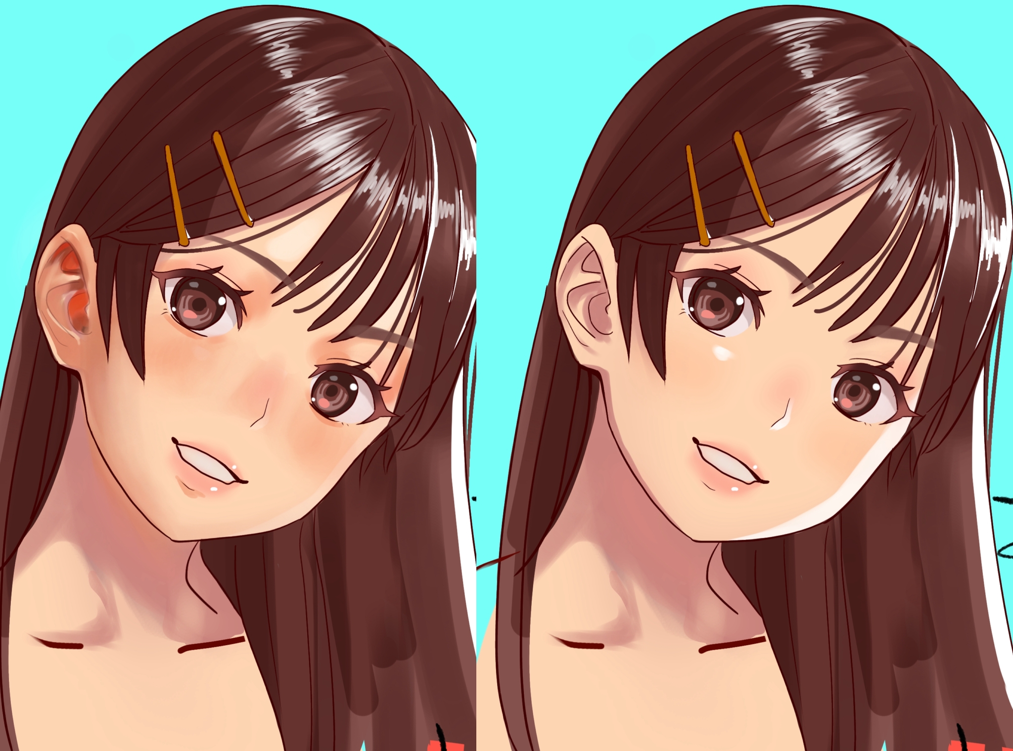 リメイク。耳が良い感じに描けた